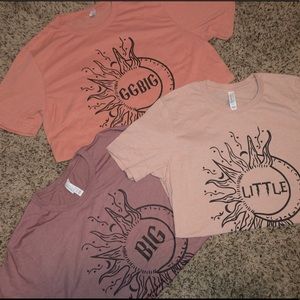 Sorority Big Little Boho shirts!! 🌞✨🌙